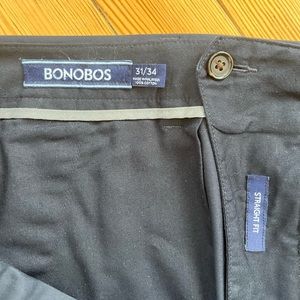 Bonobos “Monday” straight slacks, navy 31x34.